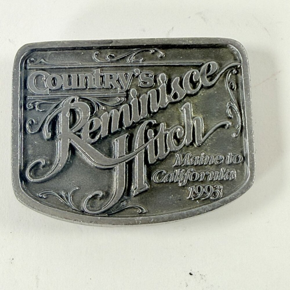 Vintage 1993 Country's Reminisce Belt Buckle Western Style